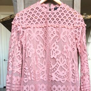 Pink Shein Lace Dress